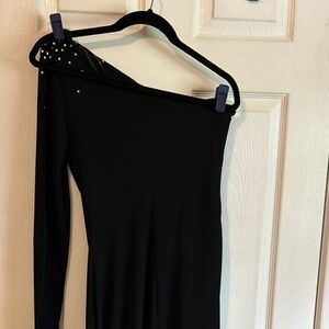Elegant Black Long Sleeve Dress